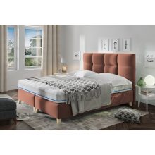 Mona gázrugós ágyneműtartós kárpitozott ágy 140 X 200 fekvőfelület