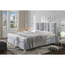 Mona gázrugós ágyneműtartós kárpitozott ágy 140 X 200 fekvőfelület