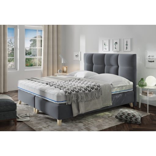 Mona gázrugós ágyneműtartós kárpitozott ágy 140 X 200 fekvőfelület