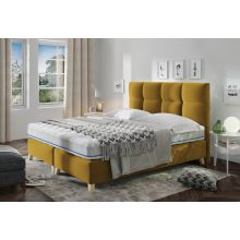 Mona gázrugós ágyneműtartós kárpitozott ágy 140 X 200 fekvőfelület