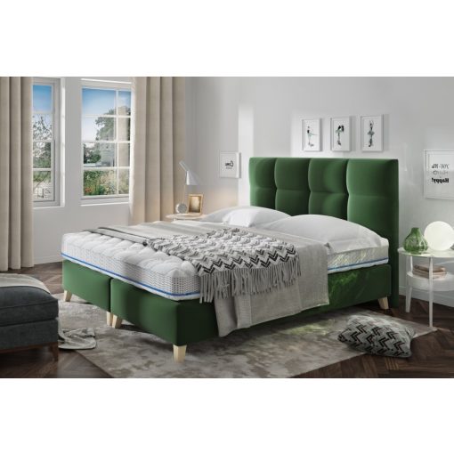 Mona gázrugós ágyneműtartós kárpitozott ágy 140 X 200 fekvőfelület