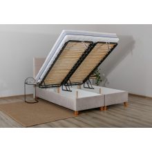 Mona gázrugós ágyneműtartós kárpitozott ágy 140 X 200 fekvőfelület