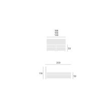 Senno táskarugós boxspring ágy ágyneműtartóval 140 X 200