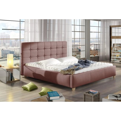 Tessa kárpitozott ágy - 106 cm magas fejtámla - 160 X 200 fekvőfelület