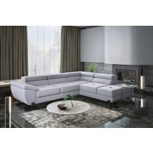 Győr sarokgarnitúra L - jobbos - világosszürke színben