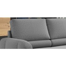 Gyöngyös sarokgarnitúra L - balos - sötétszürke színben