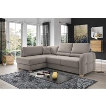 Gyöngyös sarokgarnitúra L - balos - barnaásbézs színben