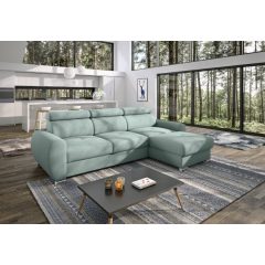 Szarvas sarokgarnitúra L - jobbos - világoszöld színben