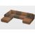 Allure U-alakú sarokgarnitúra 282 cm x 388 cm x 194 cm - balos