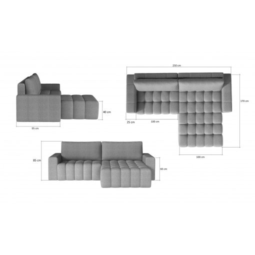 Bobby sarokgarnitúra - jobbos