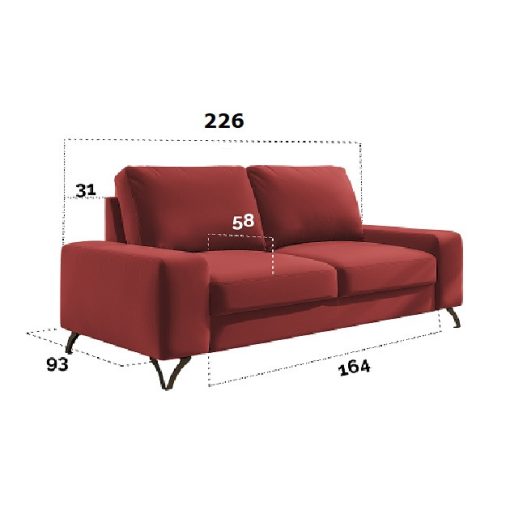 Budapest kanapé - 3 személyes