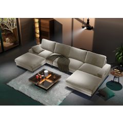 Budapest U-alakú sarokgarnitúra  - szimmetrikus - L méret