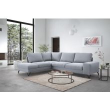 Budapest sarokgarnitúra XL - jobbos - világosszürke színben