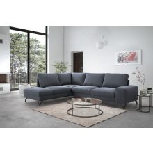 Budapest sarokgarnitúra XL - balos - sötétszürke színben