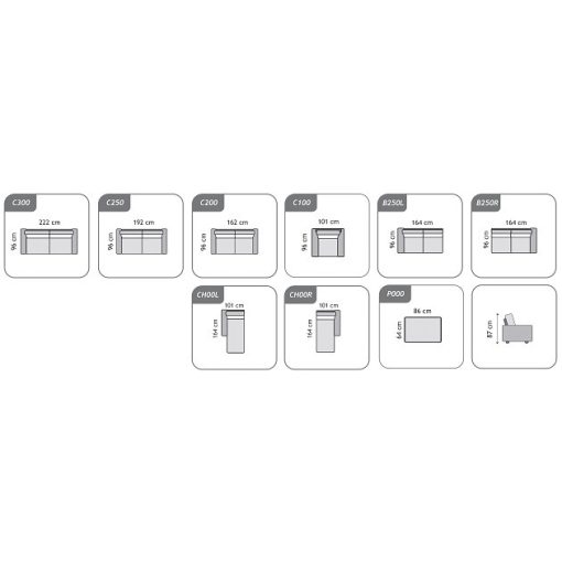 Clara kanapé 2 személyes