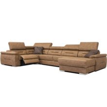 Domino U-alakú motoros relax sarokgarnitúra - 220 cm X 375 cm X 170 cm - jobbos