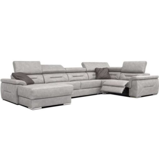 Domino U-alakú motoros relax sarokgarnitúra - 170 cm X 375 X 220 cm - balos