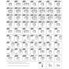 Domino U-alakú motoros relax sarokgarnitúra - 170 cm X 375 X 220 cm - balos