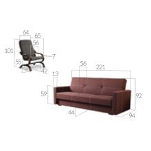 Dora 3-1-1 ülőgarnitúra