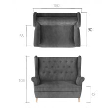 Füles 3-1-1 ülőgarnitúra szett