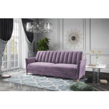 Glamour 3-1-1 ülőgarnitúra - rózsaszínű bársony