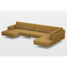 Jeny U-alakú sarokgarnitúra 159 cm X 390 cm X 221 cm - jobbos