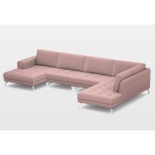 Jeny U-alakú sarokgarnitúra 159 cm X 390 cm X 221 cm - jobbos