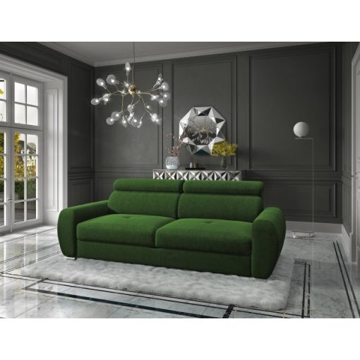 Kényelmes kanapé zöld színben