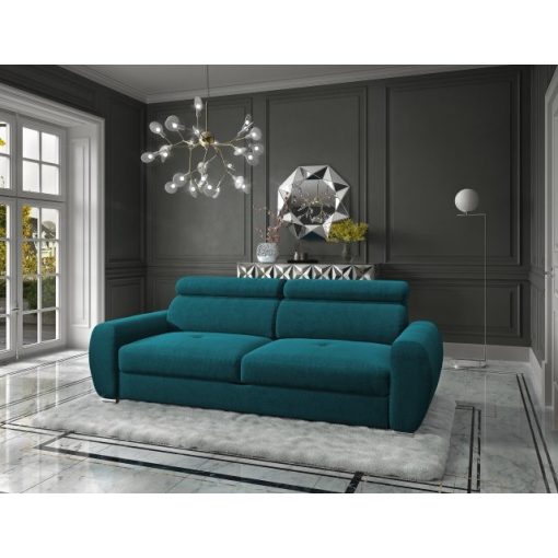 Kényelmes kanapé türkiz színben