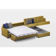 Keskeny ágyazható sarokgarnitúra 273 cm X 205 cm - nyitható tárolóval -jobbos