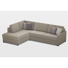 Keskeny ágyazható sarokgarnitúra 205 cm X 293 cm - nyitható tárolóval - balos