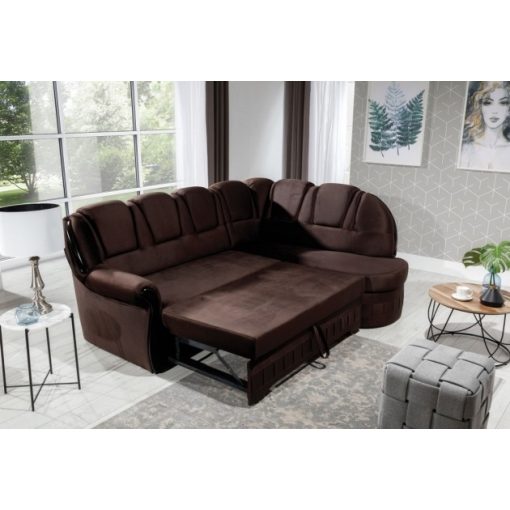 Klasszik nyitott sarokgarnitúra - jobbos