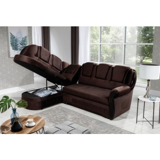 Klasszik nyitott sarokgarnitúra - balos