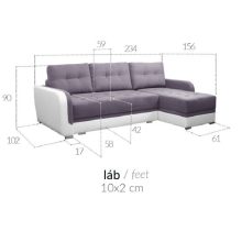 Kis L-alakú sarokgarnitúra - balos