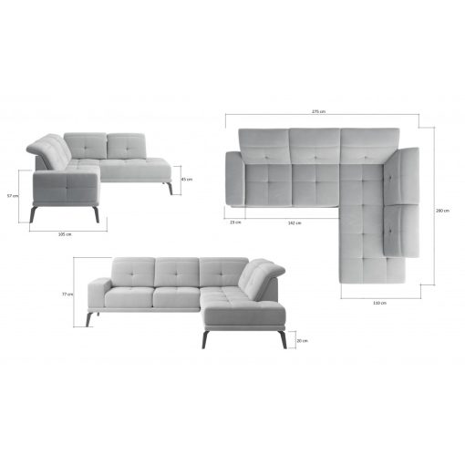 Living sarokgarnitúra - balos