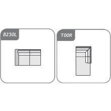 Loretto sarokgarnitúra 289 cm X 205 cm - jobbos