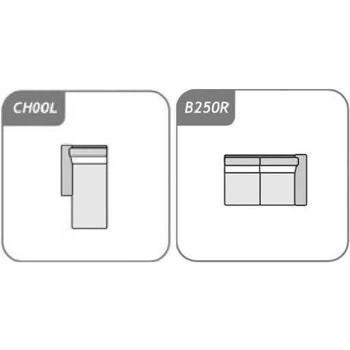 Loretto sarokgarnitúra 184 cm X 286 cm - balos