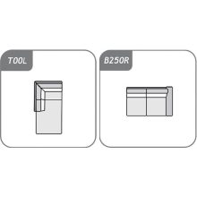 Loretto sarokgarnitúra 205 cm X 289 cm - balos