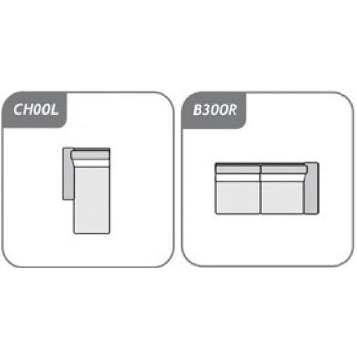 Loretto sarokgarnitúra 184 cm X 306 cm - balos