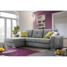 Loretto ágyazható sarokgarnitúra 184 cm X 306 cm - nyitható tárolóval - balos