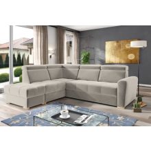 Nagykanizsa sarokgarnitúra puffal - balos 274 cm X 231 cm - bézs színben