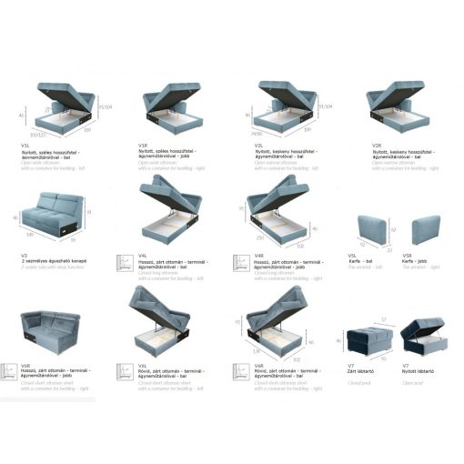 Nagykanizsa sarok ülőgarnitúra - balos 270 cm X 189 cm