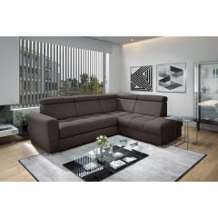   Nagykanizsa sarokkanapé - jobbos 274 cm X 210 cm - barna színben