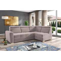   Nagykanizsa sarok ülőgarnitúra - jobbos 274 cm X 174 cm - rózsaszín színben