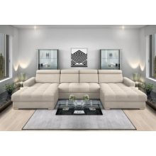 Nagykanizsa U-alakú sarokkanapé - balos 189 cm X  395 cm X 189 cm