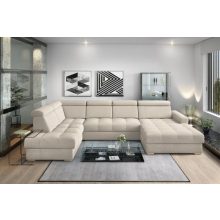 Nagykanizsa U-form sarokülő - balos 210 cm X  374 cm X 189 cm