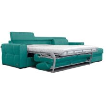 Nápoly ágyazható sarokgarnitúra 288 cm X 190 cm - nyitható tárolóval -jobbos