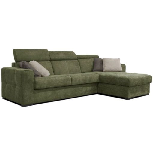 Nápoly ágyazható sarokgarnitúra 288 cm X 190 cm - nyitható tárolóval -jobbos