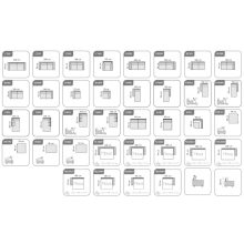 Nápoly ágyazható sarokgarnitúra 190 cm X 288 cm - nyitható tárolóval - balos