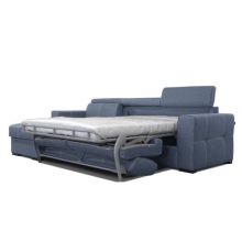 Nápoly ágyazható sarokgarnitúra 190 cm X 288 cm - nyitható tárolóval - balos